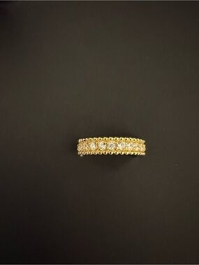 Fashion Jewelry Gold Crystal Beaded Ring